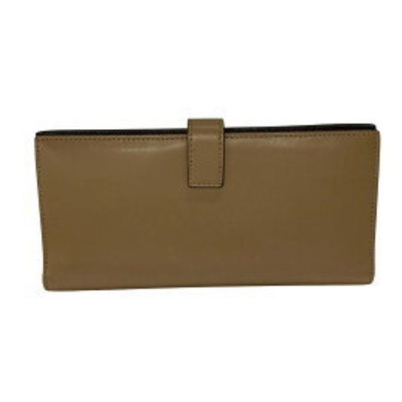 Fendi Liberty Wallet Brown Plexiglas Bit Studded Continental Leather - Picture 1 of 9